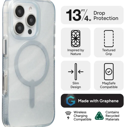 ZAGG Milan Snap for MagSafe Glitter Cell Phone Case Outlet