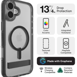 ZAGG Santa Cruz Snap for MagSafe Cell Phone Case with Stand Best